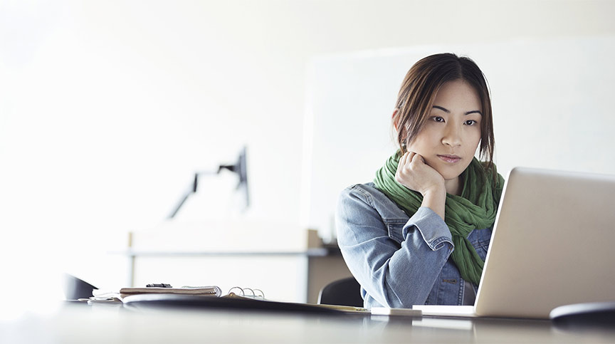 Woman pondering what do your 360 results mean