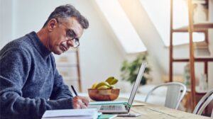 Photo of man learning the value of senior leadership development webinar