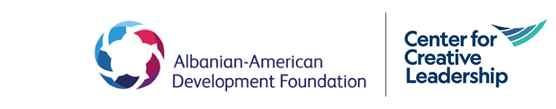 Albanian-American Development Foundation (AADF) and the Center for Creative Leadership logos