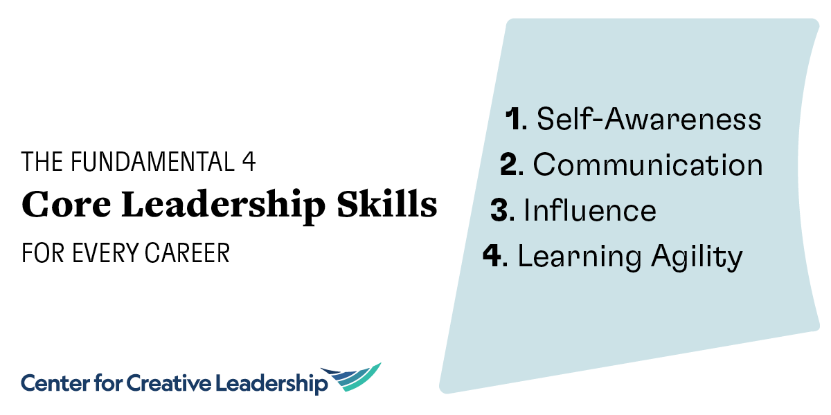 Infographic: The 4 Core Leadership Skills - CCL