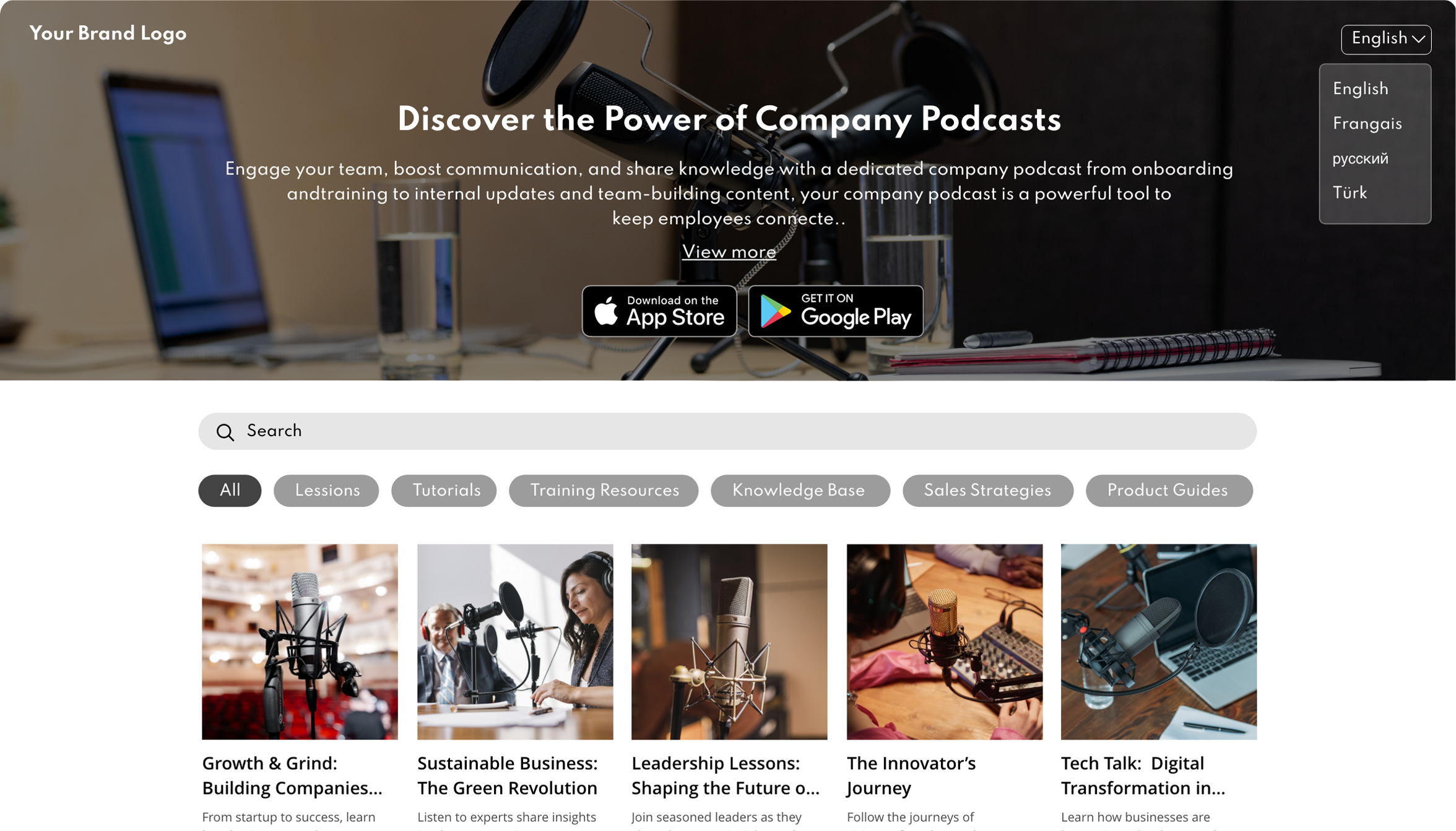 The ultimate podcast platform built for enterprises