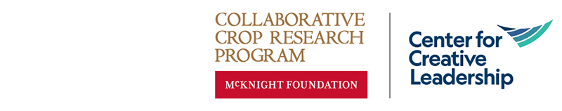 McKnight Foundation: Collaborative Crop Research Program and the Center for Creative Leadership logos