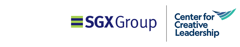 Singapore Exchange Group (SGX Group) and the Center for Creative Leadership logos