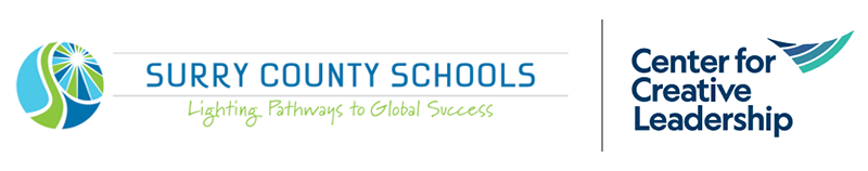 Surry County Schools and the Center for Creative Leadership logos